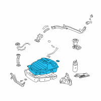 OEM 2004 Lexus LX470 Fuel Tank Sub-Assembly Diagram - 77001-60880