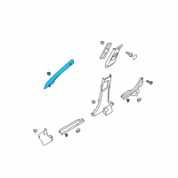 OEM 2013 Hyundai Sonata Trim Assembly-Front Pillar LH Diagram - 85810-3Q000-YDA