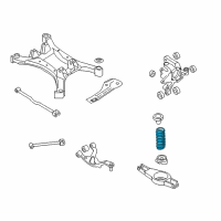 OEM 2012 Nissan Altima Spring - Rear Suspension Diagram - 55020-JB01D