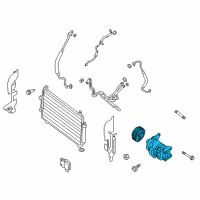 OEM Infiniti Compressor Assy-Cooler Diagram - 92600-3JV0A