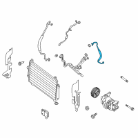 OEM 2019 Nissan Pathfinder Hose Flexible, High Diagram - 92490-9NB0A