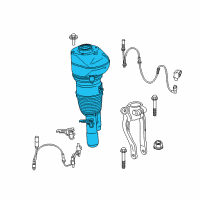 OEM 2017 BMW 740i xDrive AIR SPRING STRUT, FRONT LEFT Diagram - 37-10-7-915-945