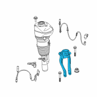 OEM 2022 BMW M550i xDrive Left Strut Bracket Spring Diagram - 31-12-6-861-199