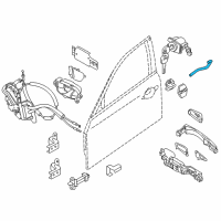 OEM 2017 Infiniti Q70 Rod-Key Lock Diagram - 80515-1MA0A