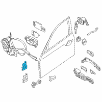 OEM 2017 Infiniti Q70 Hinge Assy-Front Door Diagram - 80401-1MA0A