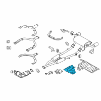 OEM Infiniti QX50 Heat Insulator-Front Floor Diagram - 74754-3WU0A