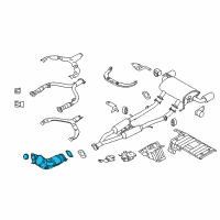 OEM Infiniti Q70 Three Way Catalytic Converter Diagram - B08B2-3WK0A