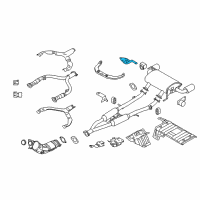 OEM 2017 Infiniti QX50 Bracket Exhaust Mounting Diagram - 20741-JL00B