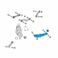 OEM Buick Regal TourX Lower Control Arm Diagram - 22985456