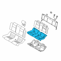 OEM 2006 Ford Mustang Seat Cushion Pad Diagram - 6R3Z-76600A88-A