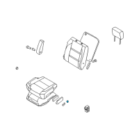 OEM 2006 Nissan Armada Knob-Switch, Front Seat RECLINING L Diagram - 87063-7S002