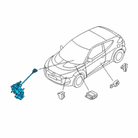 OEM Hyundai Veloster Clock Spring Contact Assembly Diagram - 93490-J3140