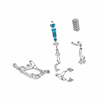 OEM 2009 Lexus GS350 Front Suspension Support Assembly Diagram - 48680-30350