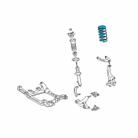 OEM 2006 Lexus GS430 Spring, Coil, Front Diagram - 48131-30A90