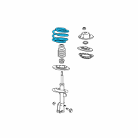 OEM 2008 Chrysler Pacifica Front Suspension-Coil Spring Diagram - 4862002AB