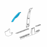 OEM 2007 Jeep Liberty Molding-A Pillar Diagram - 5GM93BD1AI