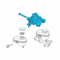 OEM 2005 GMC Savana 3500 Booster Assembly Diagram - 19371359