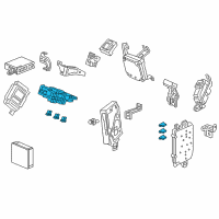 OEM 2020 Honda Odyssey Box Assembly, Driver Fuse Diagram - 38200-THR-A21