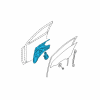 OEM 2010 Kia Sportage Regulator Assembly-Front Door Diagram - 824011F010