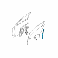 OEM 2006 Kia Sportage Front Door-Run Channel Right Diagram - 825601F000