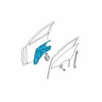 OEM 2010 Kia Sportage Regulator Assembly-Front Door Diagram - 824031F010