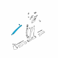 OEM 2019 Hyundai Santa Fe XL Trim Assembly-Front Pillar LH Diagram - 85810-2W000-OM