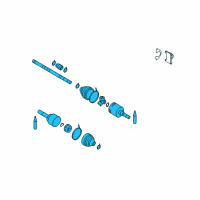 OEM 2014 Nissan Cube Shaft Assembly-Front Drive RH Diagram - 39100-ED805