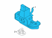 OEM 2022 Kia Seltos Trunk Gate Latch Assembly Diagram - 81800Q5000