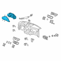 OEM 2015 Honda Pilot Meter, Combination Diagram - 78100-SZA-A64