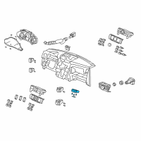 OEM Honda Switch Assembly, Driver Side Heated Seat (Black Metallic) Diagram - 35650-SZA-A01ZA