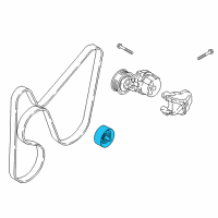 OEM Hyundai Elantra Pulley-Idler Diagram - 25286-03821