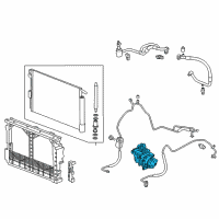 OEM 2017 Chevrolet Volt Compressor Diagram - 84574610