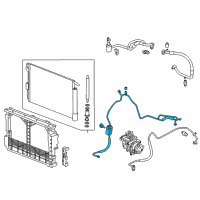 OEM 2016 Chevrolet Volt Liquid Hose Diagram - 23370624