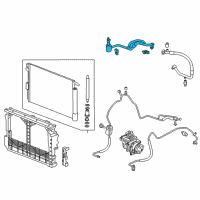 OEM 2016 Chevrolet Volt Tube Asm-A/C Evaporator Diagram - 23287157