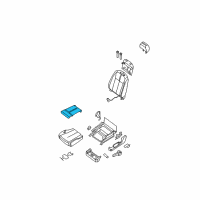 OEM Nissan Altima Heater Unit-Front Seat Cushion Diagram - 87385-JA00A