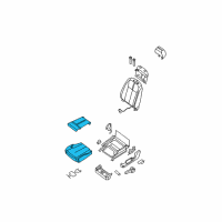OEM 2010 Nissan Altima Cushion Assembly - Front Seat Diagram - 87350-ZX00A