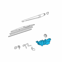 OEM Toyota Sienna Rear Motor Diagram - 85130-08010