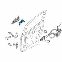 OEM 2019 Nissan NV200 Cylinder Set - Door Lock, LH Diagram - H0601-3LM0A