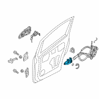 OEM 2019 Nissan NV200 Interior Door Handle Assembly, Right Diagram - 80670-3LM0A