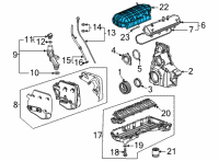 OEM Chevrolet Corvette Intake Manifold Diagram - 12697714