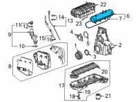 OEM 2021 Chevrolet Corvette Valve Cover Diagram - 12706989