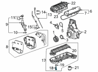 OEM 2022 Chevrolet Corvette Drain Plug Diagram - 12695699