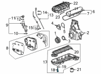 OEM Chevrolet Corvette Drain Plug Diagram - 12695699