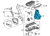 OEM 2020 Chevrolet Corvette Front Cover Diagram - 12707629