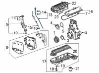 OEM 2021 Chevrolet Corvette Dipstick Diagram - 12705824