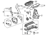 OEM 2020 Chevrolet Corvette Drain Plug Washer Diagram - 12671740