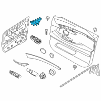 OEM BMW 550i GT DOOR OPENER, FRONT LEFT:512015 Diagram - 51-21-7-216-661