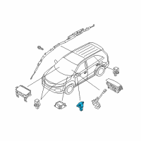 OEM 2014 Hyundai Santa Fe Sensor Assembly-Pressure Side Impact Diagram - 95920-2W050