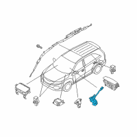 OEM 2012 Kia Sorento Contact Assembly-Clock Spring Diagram - 934901U325FFF