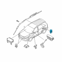 OEM 2015 Kia Cadenza Sensor Assembly-Front Impact Diagram - 959302P000